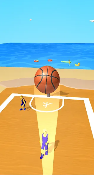 Скачать Dribble Hoops MOD APK — Много денег и без рекламы — скриншот 4