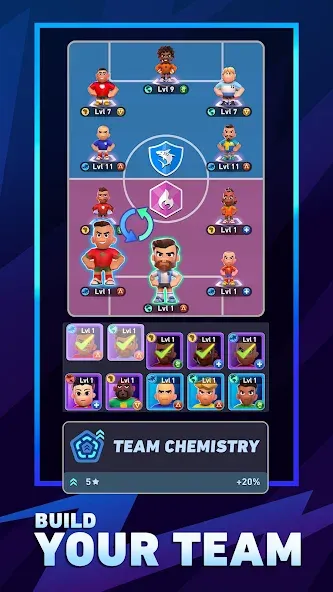 Скачать AFK Football: RPG Soccer Games с модом — Много денег — скриншот 3