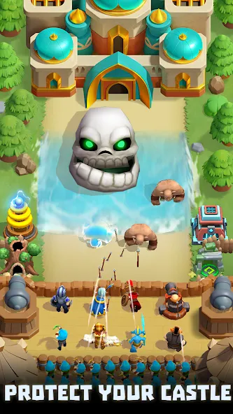 Wild Castle: Tower Defense TD на Андроид — Мод Много денег и кристаллов — скриншот 2