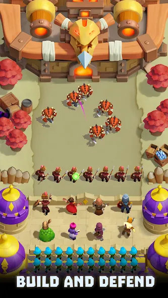 Wild Castle: Tower Defense TD на Андроид — Мод Много денег и кристаллов — скриншот 4