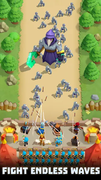 Wild Castle: Tower Defense TD на Андроид — Мод Много денег и кристаллов — скриншот 5