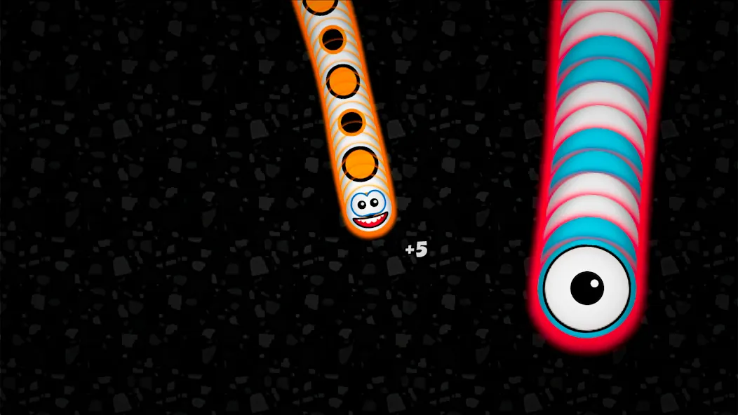 Worms Zone .io - Hungry Snake — Взломанная версия (Много денег и бесконечные монеты) — скриншот 2