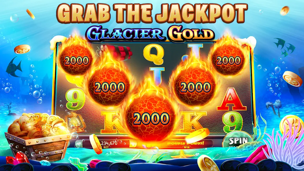 Gold Fish Casino Slot Games MOD APK на Android — Много денег — скриншот 3