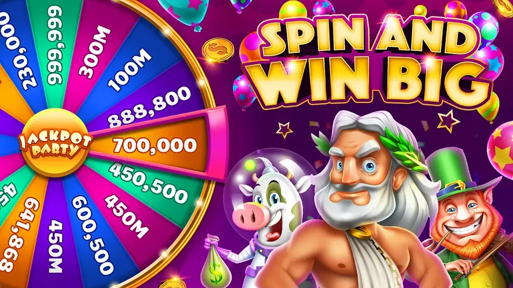 Скачать Jackpot Party Casino Slots — Модификация Много монет и денег — скриншот 1