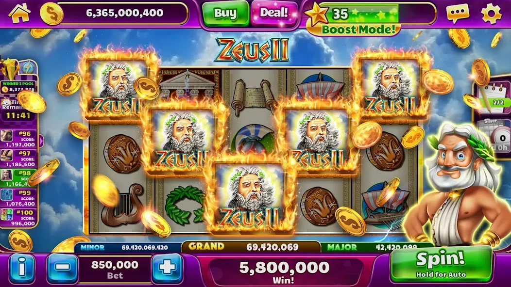 Скачать Jackpot Party Casino Slots — Модификация Много монет и денег — скриншот 2