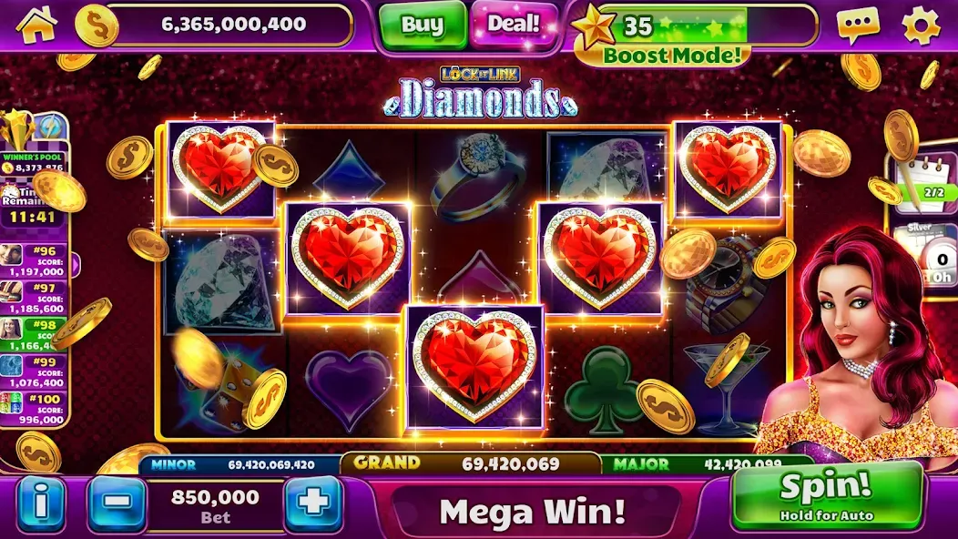 Скачать Jackpot Party Casino Slots — Модификация Много монет и денег — скриншот 5