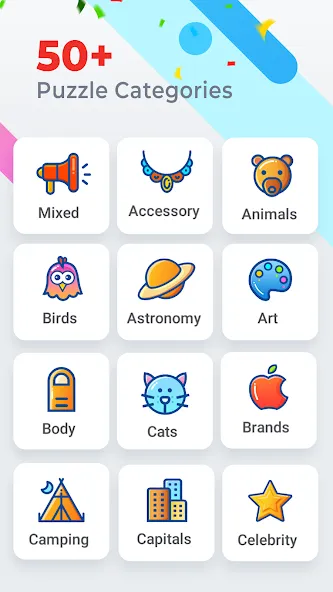 Word Search Colorful MOD APK на Android — Все слова открыты — скриншот 3