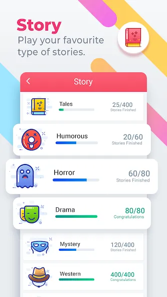 Word Search Colorful MOD APK на Android — Все слова открыты — скриншот 4