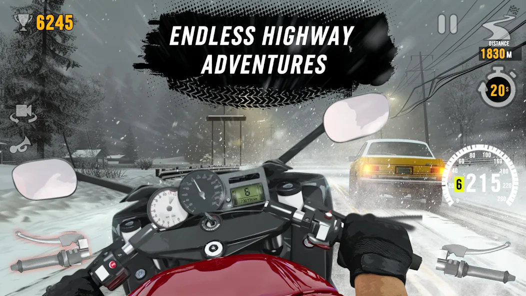 Взломанная Motor Tour: Biker's Challenge на Андроид — Много денег — скриншот 4
