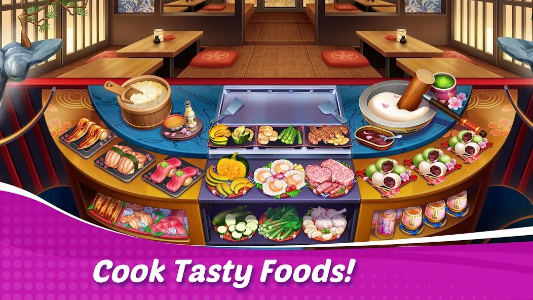 Cooking Wonder: Cooking Games MOD APK на Android — Много денег — скриншот 1