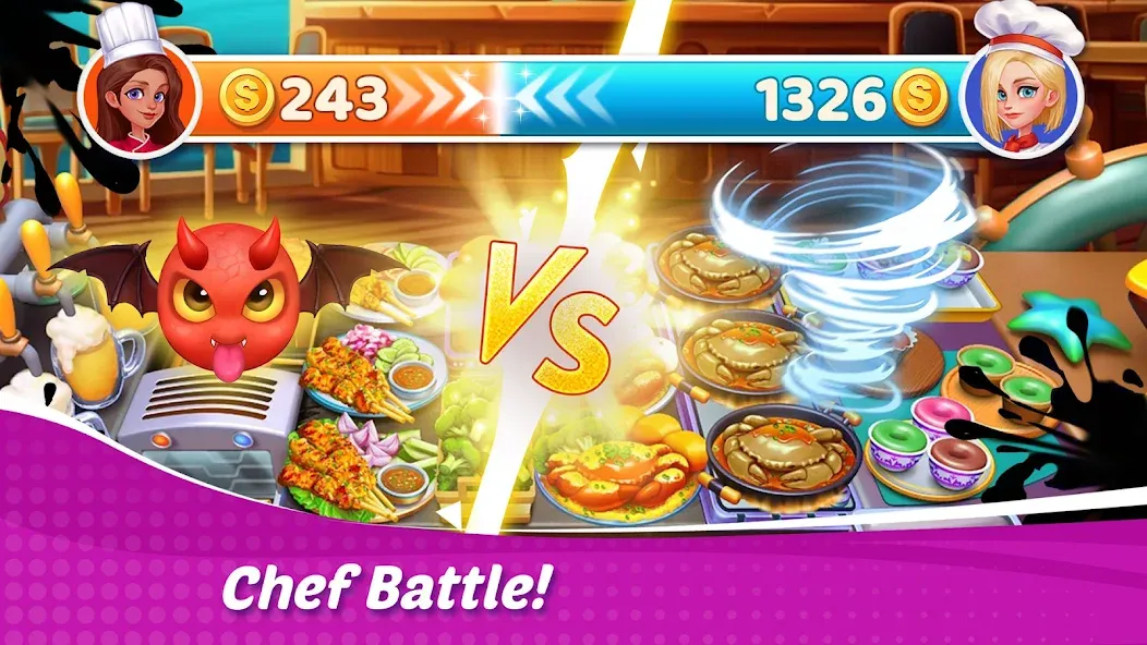 Cooking Wonder: Cooking Games MOD APK на Android — Много денег — скриншот 4