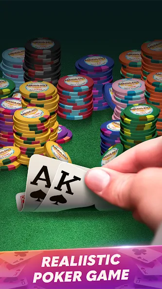 Скачать Mega Hit Poker: Texas Holdem на Андроид — Бесконечные фишки и деньги — скриншот 1
