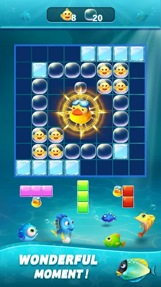 Взломанная Block Ocean 1010 Puzzle Games на Андроид — Много денег — скриншот 4