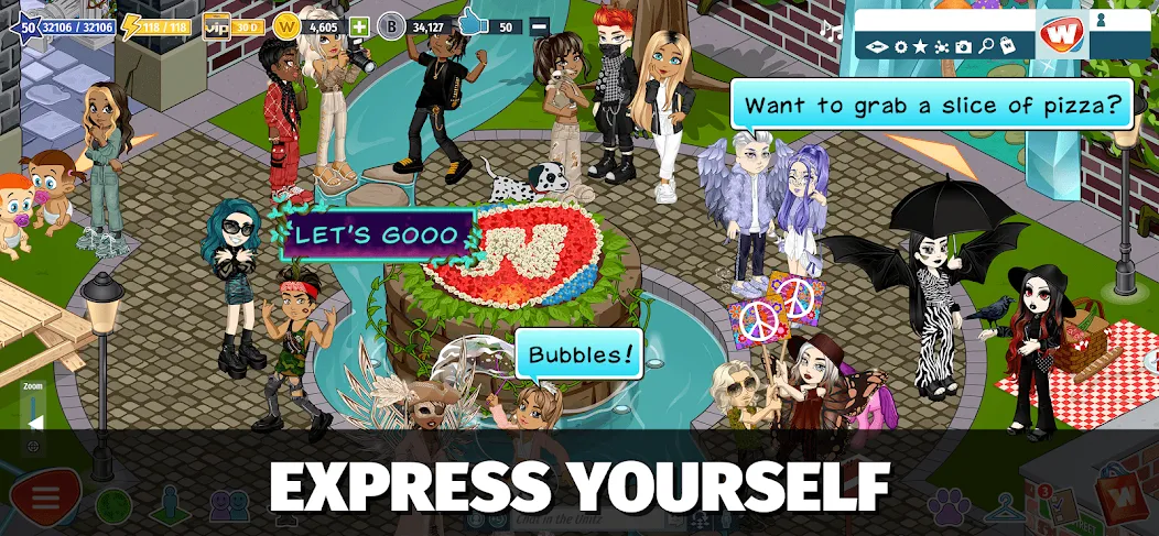 Woozworld - Virtual World (Мод Много денег и VIP) — скриншот 1