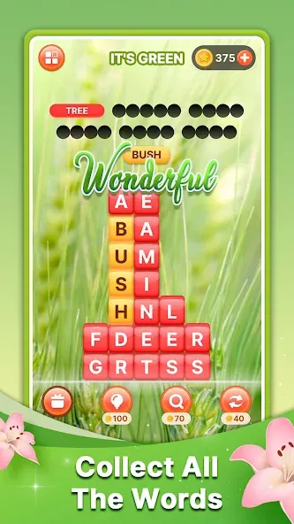 Word Search Block Puzzle Game (Мод Без рекламы) — скриншот 2
