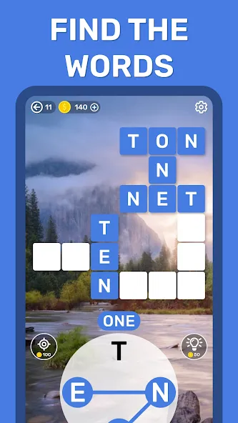Взломанная Word Search Puzzle Game на Андроид — Все уровни открыты и без рекламы — скриншот 3