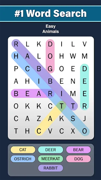 Word Search: Word Find MOD — Много денег на Андроид — скриншот 1