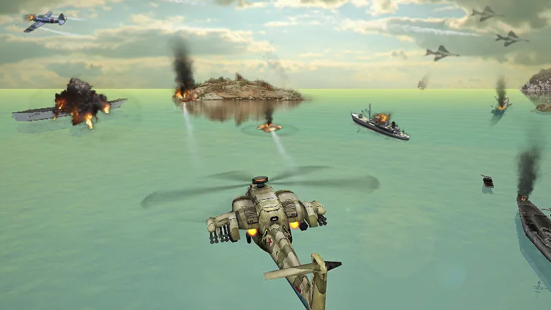 Скачать взлом Gunship Strike 3D на Андроид — Много денег — скриншот 2