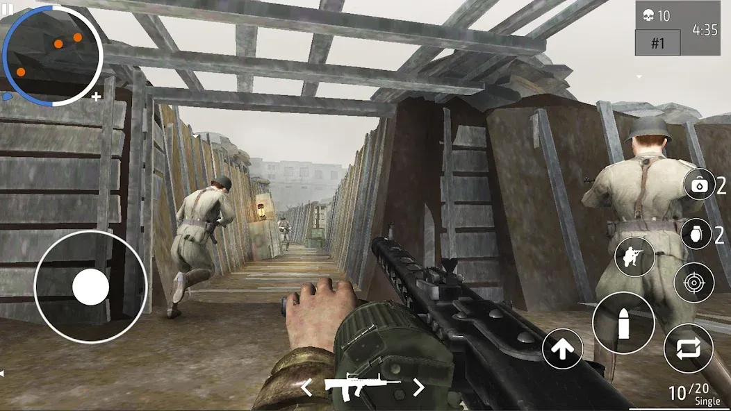 Скачать World War 2 Shooter offline с модом — Много денег и патронов — скриншот 4