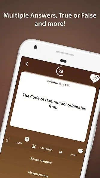 Скачать World History Quiz на телефон — Все ответы открыты — скриншот 3 Скачать World History Quiz на телефон — Все ответы открыты — скриншот 3