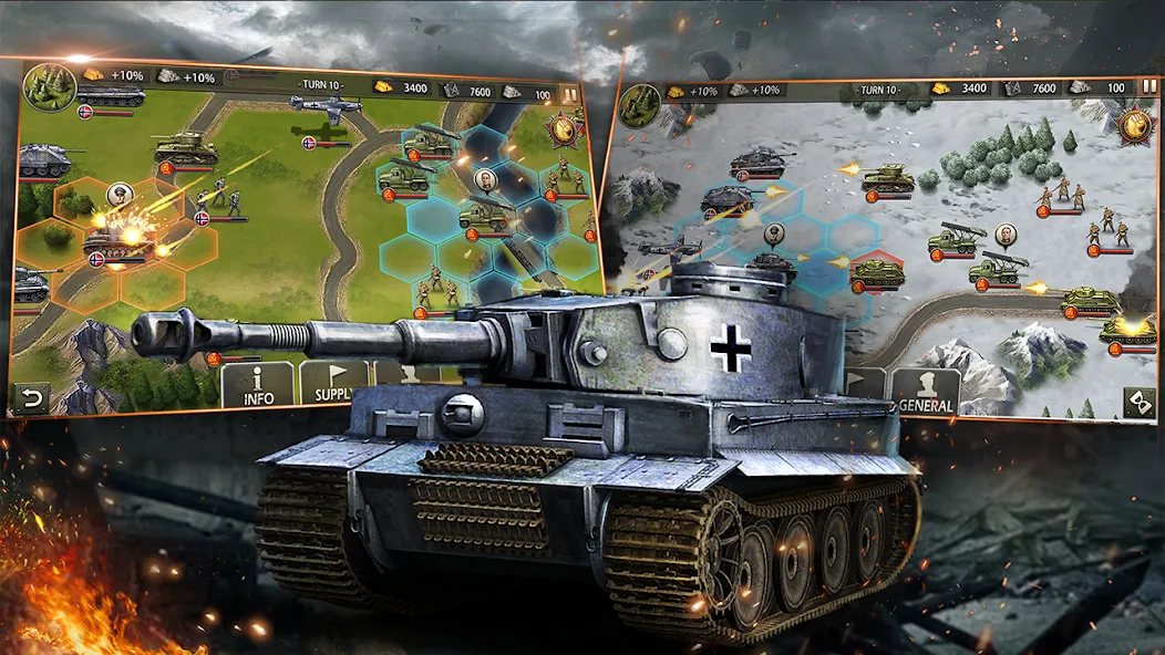World War 2:WW2 Strategy Games — Взломанная версия (Много денег и золота) — скриншот 3 World War 2:WW2 Strategy Games — Взломанная версия (Много денег и золота) — скриншот 3