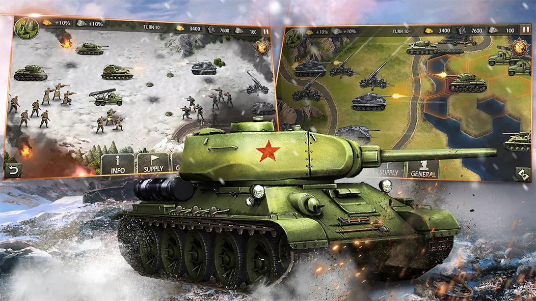 World War 2:WW2 Strategy Games — Взломанная версия (Много денег и золота) — скриншот 4 World War 2:WW2 Strategy Games — Взломанная версия (Много денег и золота) — скриншот 4