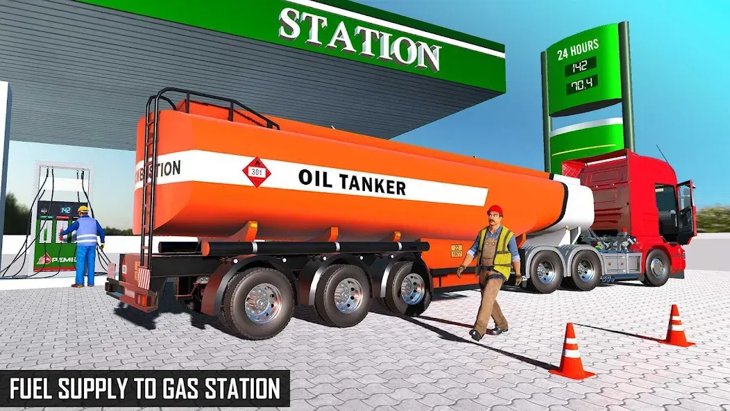 Offroad Oil Tanker Truck Games Mod APK Много денег — Скачать на Андроид — скриншот 5