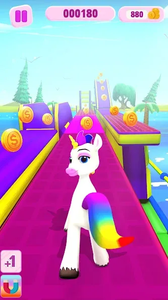 Unicorn Kingdom: Running Games (Мод Много денег) — скриншот 3 Unicorn Kingdom: Running Games (Мод Много денег) — скриншот 3