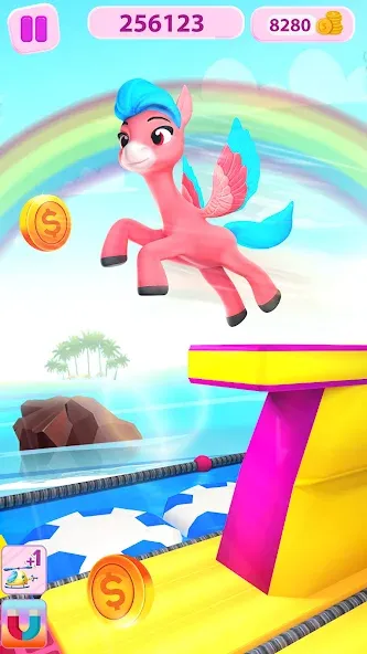 Unicorn Kingdom: Running Games (Мод Много денег) — скриншот 4 Unicorn Kingdom: Running Games (Мод Много денег) — скриншот 4