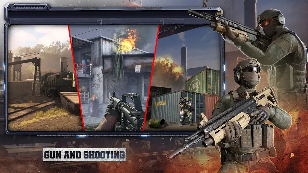 Call of Warfare FPS War Game Mod APK Много денег и бессмертие — Скачать на Андроид — скриншот 5