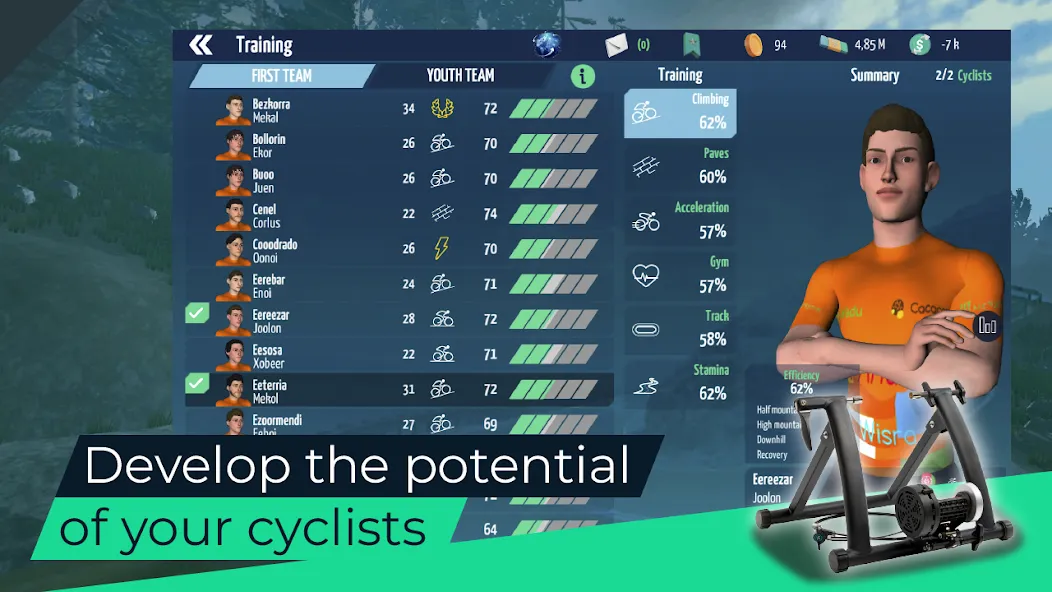 Live Cycling Manager 2023 — Много денег — скриншот 4