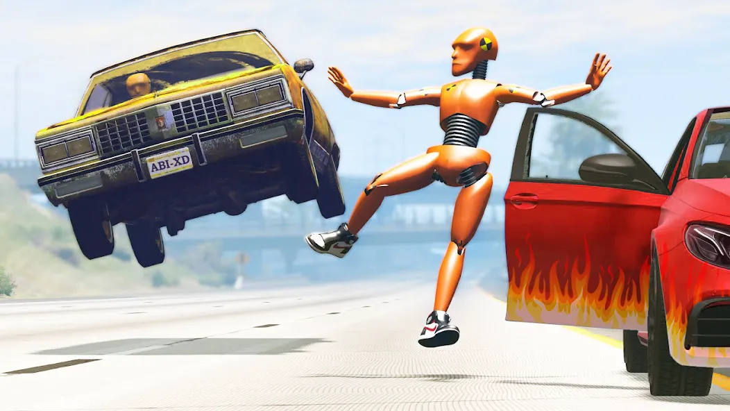 Скачать Car Crash: 3D Mega Demolition MOD APK — Много денег — скриншот 3