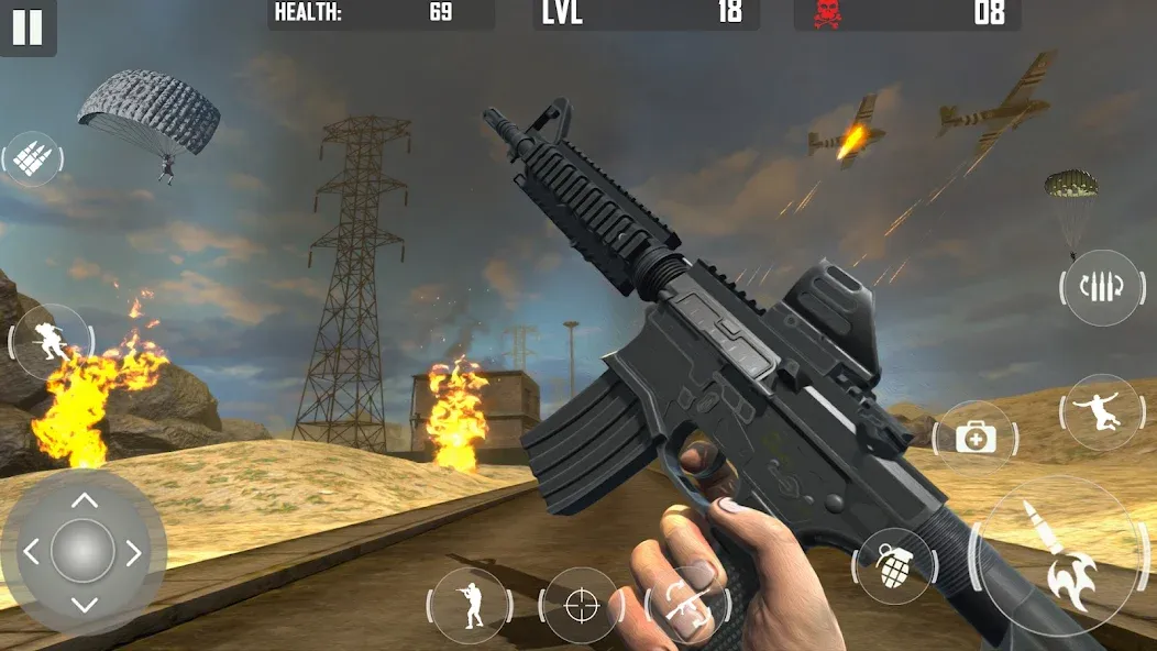 fps cover firing Offline Game MOD — Много денег на Андроид — скриншот 4