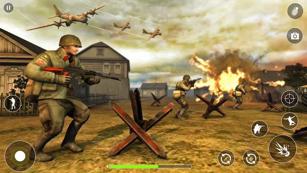 Скачать WW2 Survival Shooter :Gun fire (Мод: Много денег) на Андроид — скриншот 5