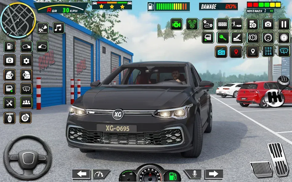 City Car Driving - Car Games — Мод: Много денег — скриншот 1