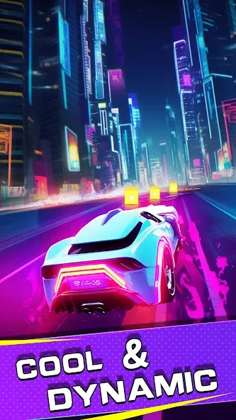 Beat Racing:Car&Music game — Мод: Много денег и без рекламы — скриншот 1