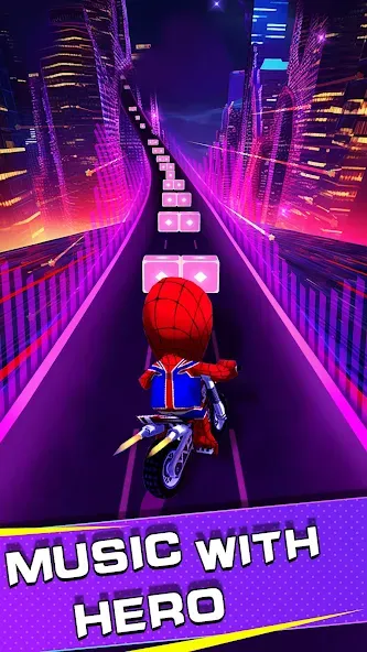 Beat Racing:Car&Music game — Мод: Много денег и без рекламы — скриншот 2
