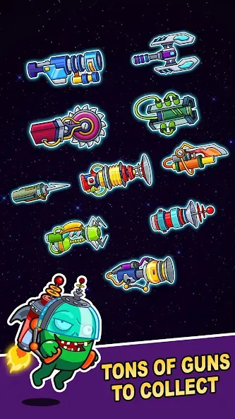 Space Survival: Zombie Attack MOD APK — Много денег и бессмертие — скриншот 5