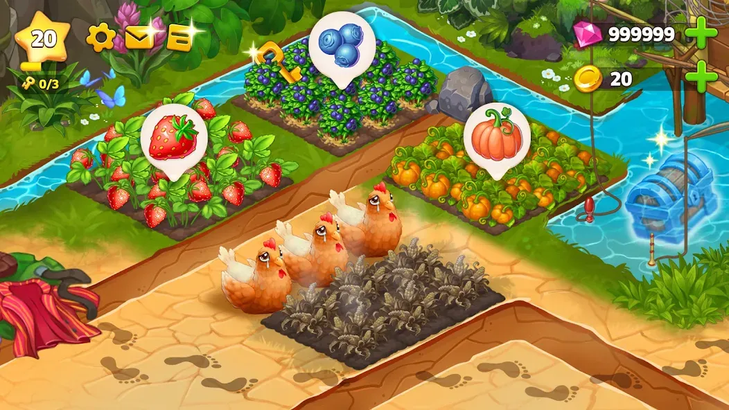 Island Hoppers: Jungle Farm — Взломанная версия (Много денег) — скриншот 2