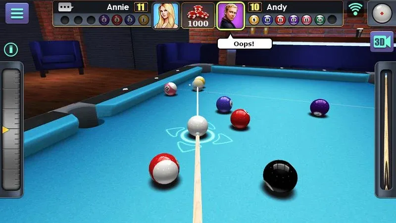 3D Pool Ball на Андроид — Мод Много денег — скриншот 1