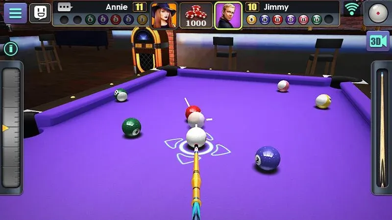 3D Pool Ball на Андроид — Мод Много денег — скриншот 4