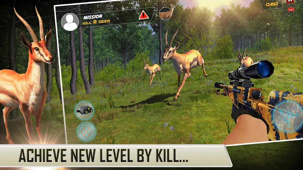 Dino Hunting Sniper Shooter 3D MOD APK на Android — Много денег — скриншот 4