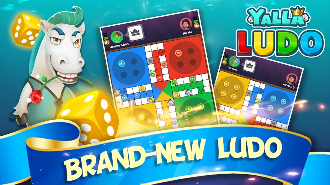 Yalla Ludo - Ludo&Domino Mod APK Много денег и алмазов — Скачать на Андроид — скриншот 1