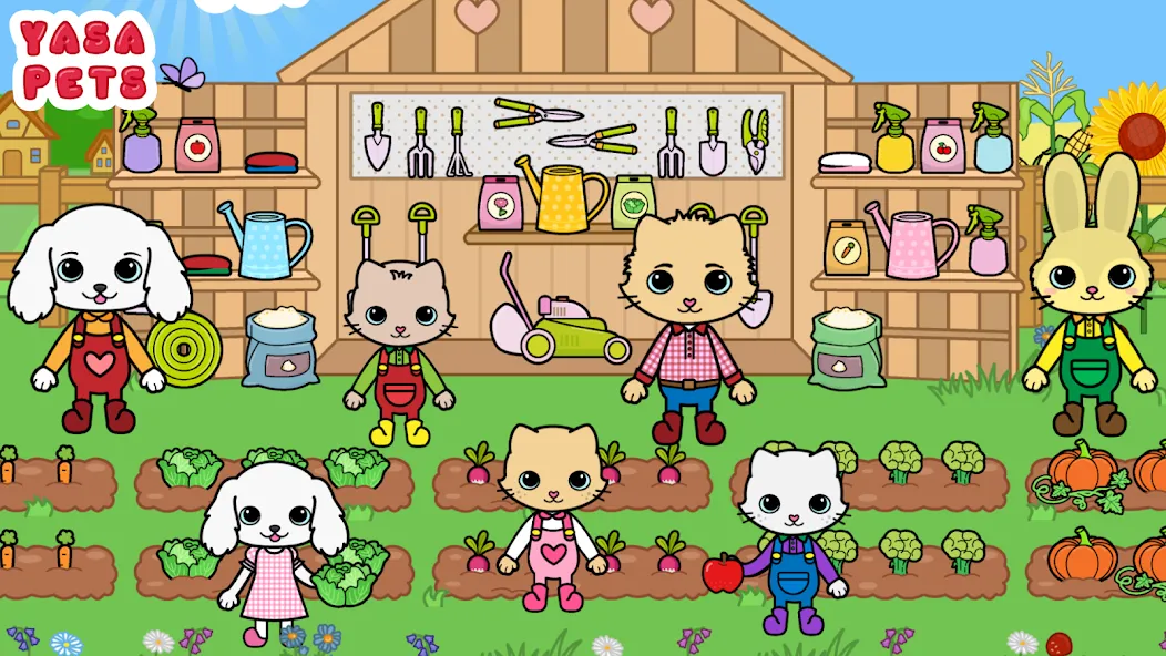 Скачать Yasa Pets Farm на телефон — Всё разблокировано — скриншот 5
