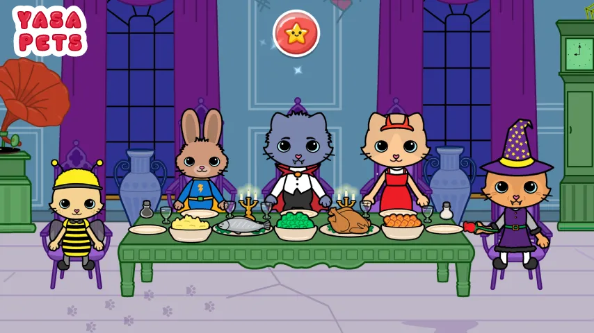 Yasa Pets Halloween MOD APK — Все открыто — скриншот 4