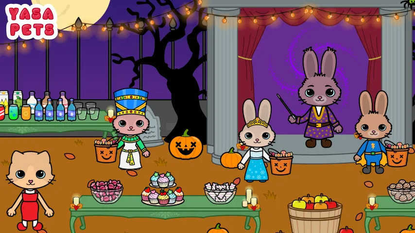 Yasa Pets Halloween MOD APK — Все открыто — скриншот 5