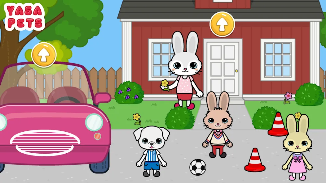 Скачать Yasa Pets Town (Мод: Все открыто) на Андроид — скриншот 1