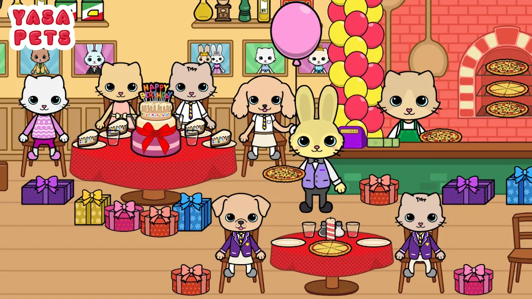 Скачать Yasa Pets Town (Мод: Все открыто) на Андроид — скриншот 3