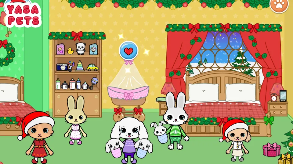 Yasa Pets Christmas на Андроид — Мод Все открыто — скриншот 4