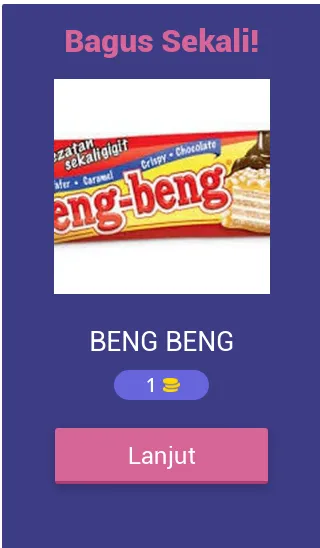 Tebak Makanan Ringan Indonesia на Андроид — Все ответы открыты — скриншот 2